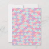 Schattigee zeemeermin meisje ombre verjaardagsfees kaart (Achterkant)