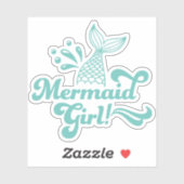 Schattigee zeemeermin meisje Sticker (Vel)