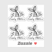 Schattigee zeemeermin meisje Sticker (Vel)