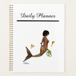 Schattigee zeemeermin met zeepaardjes dagelijkse p planner