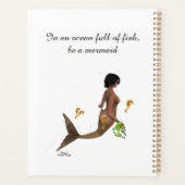 Schattigee zeemeermin met zeepaardjes dagelijkse p planner (Achterkant)