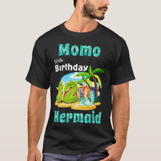 Schattigee Zeemeermin Momo van de 12e Verjaardag T-shirt