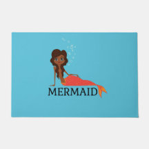 Schattigee zeemeermin (mooie zwarte meid)