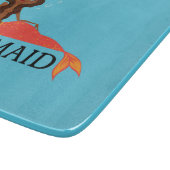 Schattigee zeemeermin (mooie zwarte meid) snijplank (Hoek)