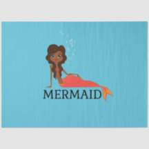 Schattigee zeemeermin (mooie zwarte meid)