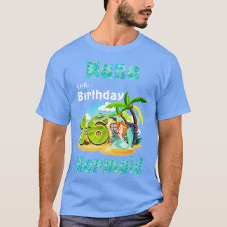 Schattigee zeemeermin Nana van de 16e verjaardag T-shirt
