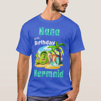 Schattigee zeemeermin Nana van de 18e verjaardag T-shirt