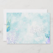 Schattigee zeemeermin onder het zee magische verja kaart (Achterkant)