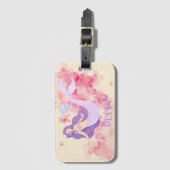 Schattigee zeemeermin onder het zee voor meisjes bagagelabel (Voorkant (verticaal))