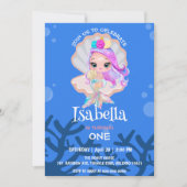 Schattigee Zeemeermin parel Regenboogwalvis Verjaa Kaart (Voorkant)