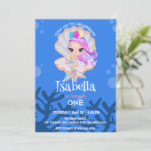 Schattigee Zeemeermin parel Regenboogwalvis Verjaa Kaart (Staand voorkant)