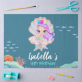 Schattigee Zeemeermin Regenboog parel kroonkroon V Tissuepapier (Craft)