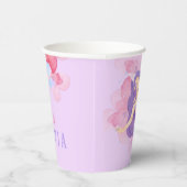 Schattigee Zeemeermin Roze Onder het zee voor klei Papieren Bekers (Rechts)