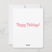 Schattigee Zeemeermin Waterverf Illustratie Vakant Feestdagenkaart (Achterkant)