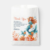 Schattigee Zeemeermin Waterverf Kinderen Verjaarda Bedankzakje (Voorkant)