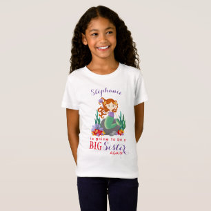 Schattigee zeemeermin weer Big Sister T-shirt