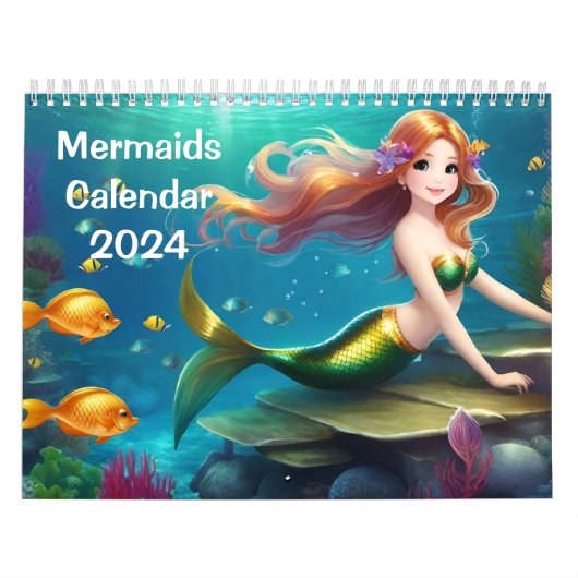 Schattigee Zeemeerminnen - Kalender voor Kinderen (Hoes)
