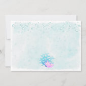 Schattigee zeemeerminnen onder het Zee Verjaardags Kaart (Achterkant)