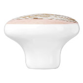 Schattigee zeeschelp leven in de oceaan Waterverf Keramische Knop (Zijkant)