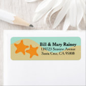 Schattigee zeesterren etiket (Insitu)