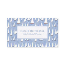 Schattigee zeilboten Visitekaartjes aan te passen