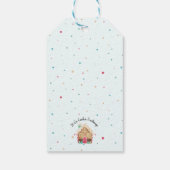 Schattigee zelfgemaakte kerstkoekjes peperkoek bla cadeaulabel (Achterkant)