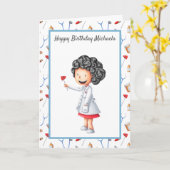 Schattigee Ziekenhuispatroon Verjaardag Verpleegst Kaart (Gele Bloem)