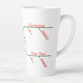 Schattigee zin Diagram Grammatica Vrolijk Kerstfee Latte Mok
