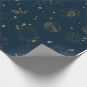 Schattigee Zodiac en Astrologie Halloween Cadeaupapier (Hoek)