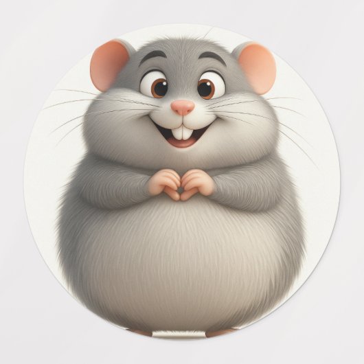 Schattigee Zodiac Rabbit Label Sticker (Design 1)