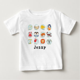 Schattigee Zodiac Star Sign Sign Cartoon baby T-sh