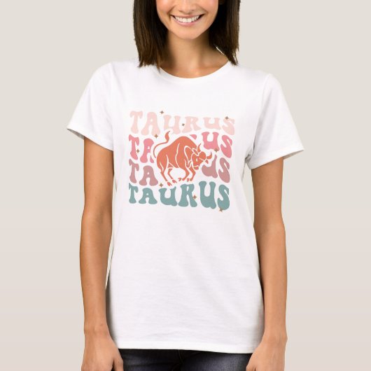Schattigee zodiac taurus t-shirt (Voorkant)