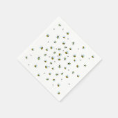 Schattigee zoemende bijen heilzame tuininsecten servet (Hoek)