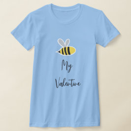 Schattigee zoete Cartoon Simpel zijn mijn Valentij T-shirt