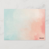 Schattigee zoete pinguïn Lentebloem baby shower ki Briefkaart (Achterkant)