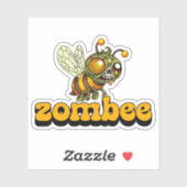 Schattigee zombie bij sticker (Vel)