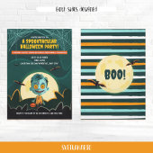 Schattigee Zombie Boy Halloween Uitnodiging