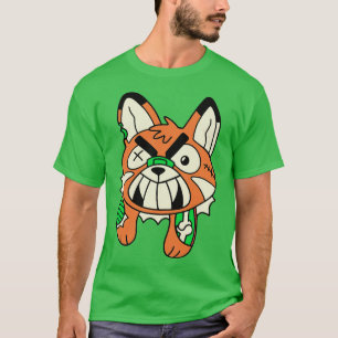 Schattigee Zombie Fox Grappige Halloween Dieren T-shirt
