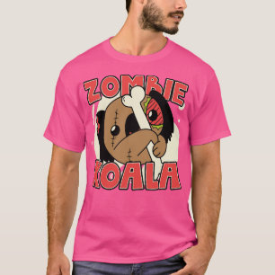 Schattigee Zombie Koala Grappig Halloween Zombie D T-shirt