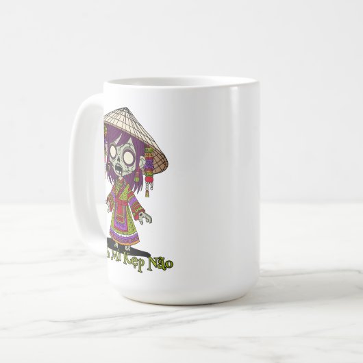 Schattigee zombie koffiemok (Voorkant links)