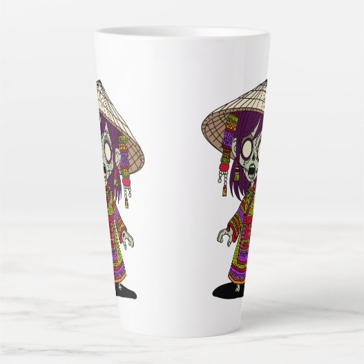 Schattigee zombie latte mok (Voorkant)