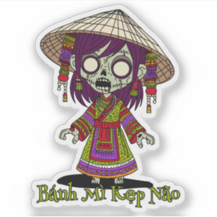Schattigee zombie sticker
