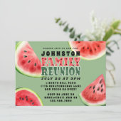 Schattigee Zomer Familie Reünie Watermeloen Horizo Kaart (Staand voorkant)