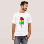 Schattigee zomer Ice Cream Beach Palm T-shirt (Voorkant volledig)