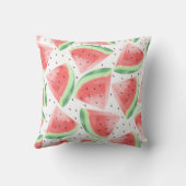Schattigee zomer Kawaii Waterverf Watermeloen Kussen (Achterkant)