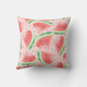 Schattigee zomer Kawaii Waterverf Watermeloen Kussen (Achterkant)