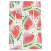 Schattigee zomer Kawaii Waterverf Watermeloen Medium Cadeauzakje (Voorkant)