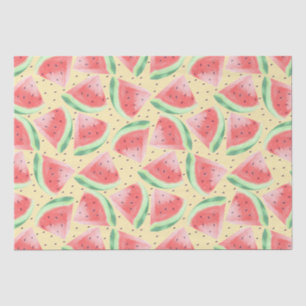 Schattigee zomer Kawaii Waterverf Watermeloen Tissuepapier