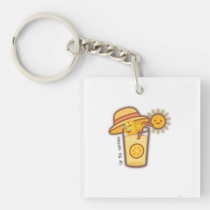 Schattigee zomer limonade Cartoon T-shirt – Sunny  Sleutelhanger