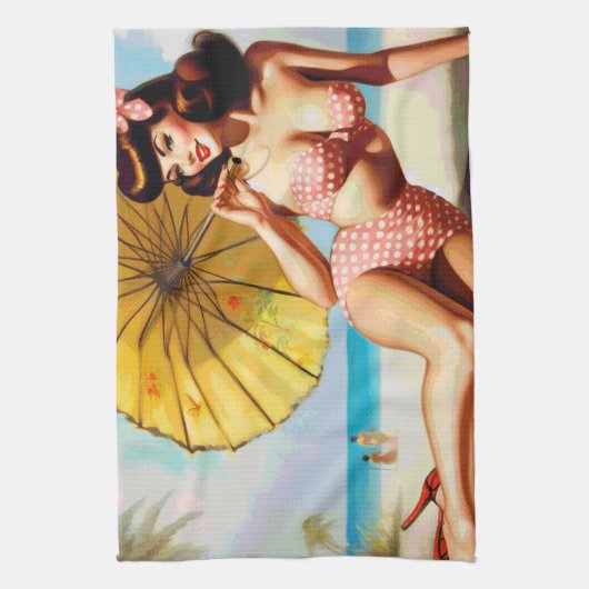 Schattigee  Zomer Pin Up Theedoek (Verticaal)